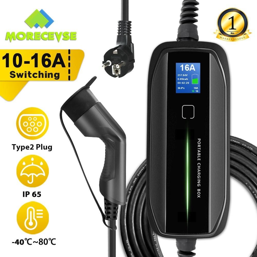 Chargeur Voiture Electrique Type 2 10A et 16A 230v, Ophalen of Verzenden