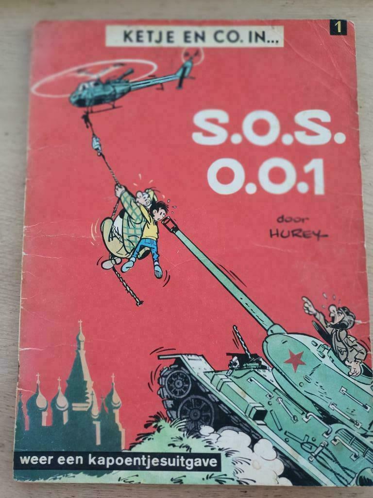 S.O.S.O.O.1 - Ketje & Co - Hurey nr. 1, Eén stripboek, Ophalen of Verzenden, Gelezen, Hurey