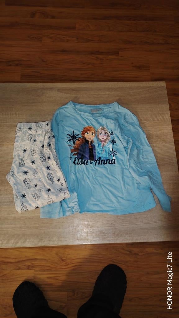 Zomerpyjama voor meisjes blauwe sneeuwkoningin 6 jaar, Ophalen of Verzenden, Meisje