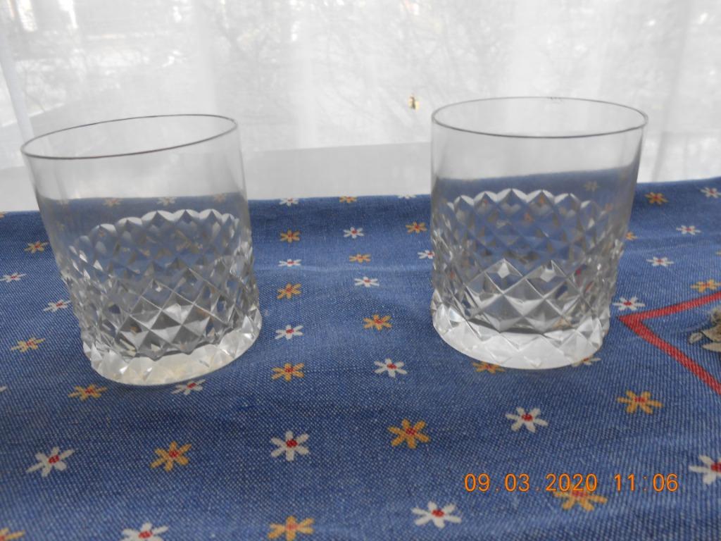 4 kristellen wisky glazen, Ophalen of Verzenden, Zo goed als nieuw