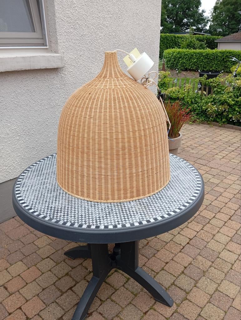 Grote lampenkap riet, Huis en Inrichting, Lampen | Lampenkappen, Ophalen, Zo goed als nieuw