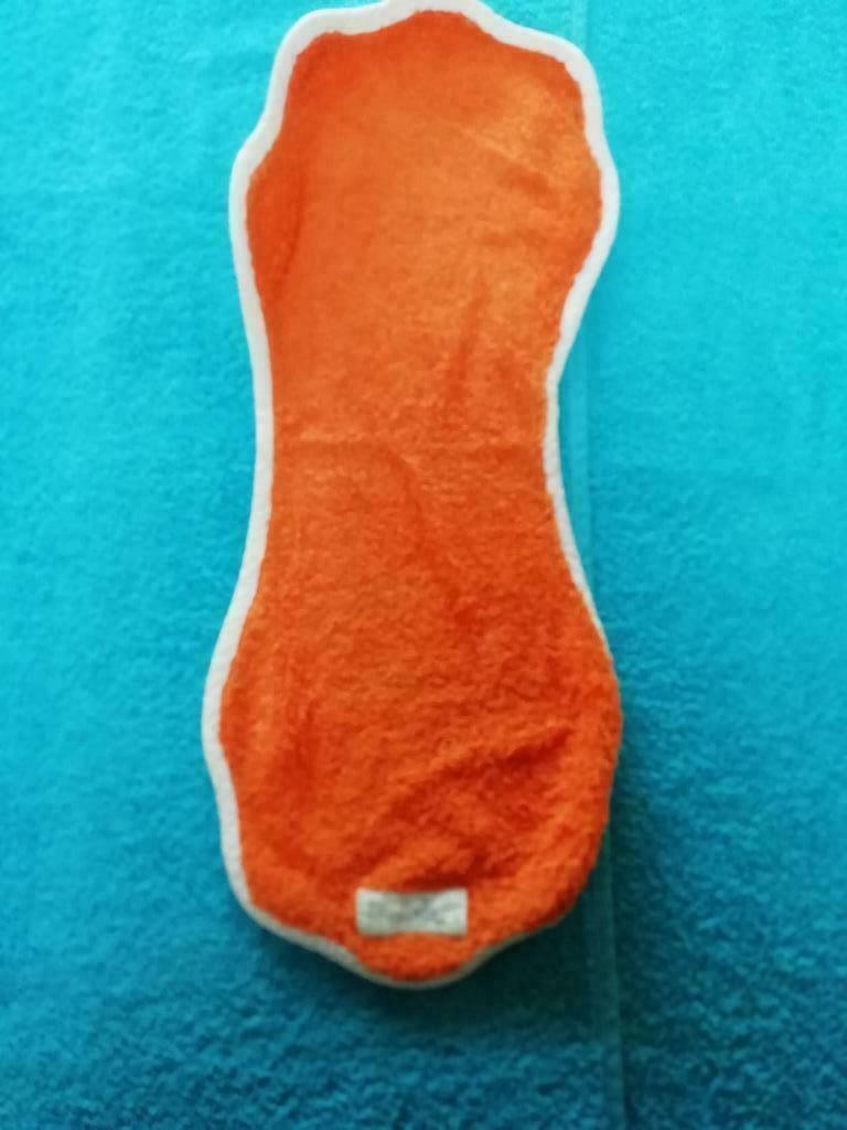 Oranje spuwdoekje Koeka, Kinderen en Baby's, Ophalen of Verzenden, Gebruikt, Koeka, Jongetje of Meisje