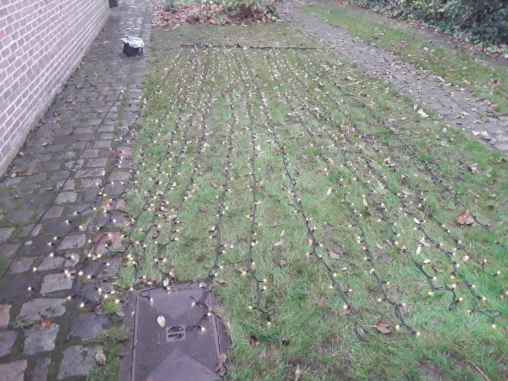 KERSTDECO VOOR BUITEN - Lichtgordijn met ledlichtjes, Ophalen
