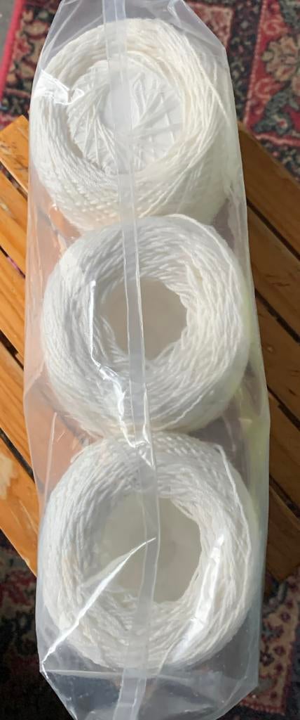 100% cotton 3 stuks 120 gr., Hobby en Vrije tijd, Ophalen of Verzenden, Nieuw, Breien, Naald