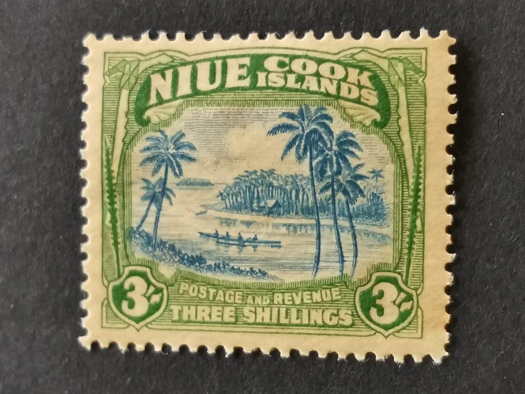 Niue Cook Islands 1938 - palmbomen, boot *, Ophalen of Verzenden, Postfris