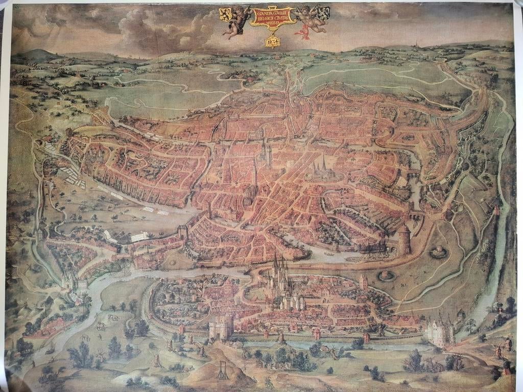 GENT - Panoramisch zicht, Boeken, Atlassen en Landkaarten, Ophalen, Zo goed als nieuw