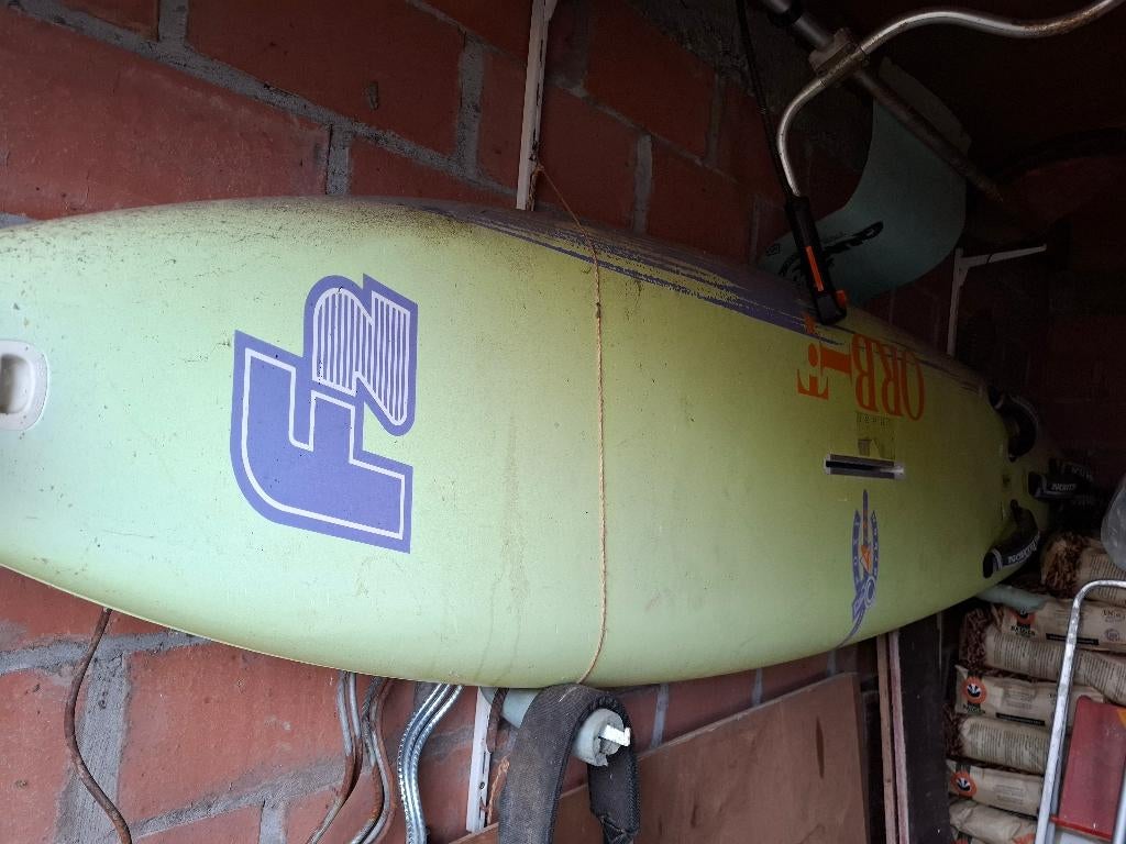 Surfplank en toebehoren, Ophalen, 250 tot 300 cm, Gebruikt, Met vin(nen)