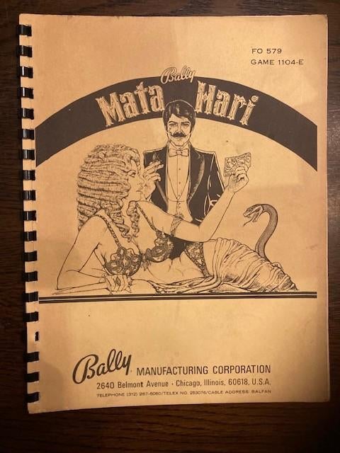 BALLY MATA HARI MANUAL, Verzamelen, Elektronisch, Bally, Ophalen of Verzenden, Zo goed als nieuw