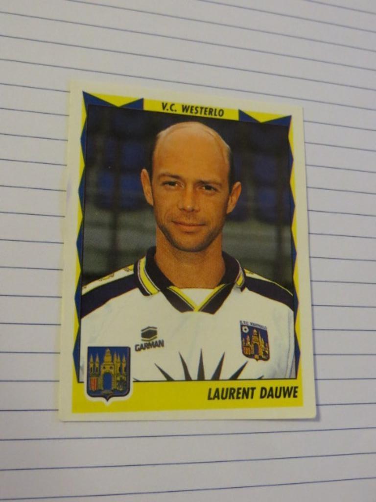 Voetbal : Sticker Football 99 :  Laurent Dauwe - Westerlo, Ophalen of Verzenden, Nieuw, Poster, Plaatje of Sticker