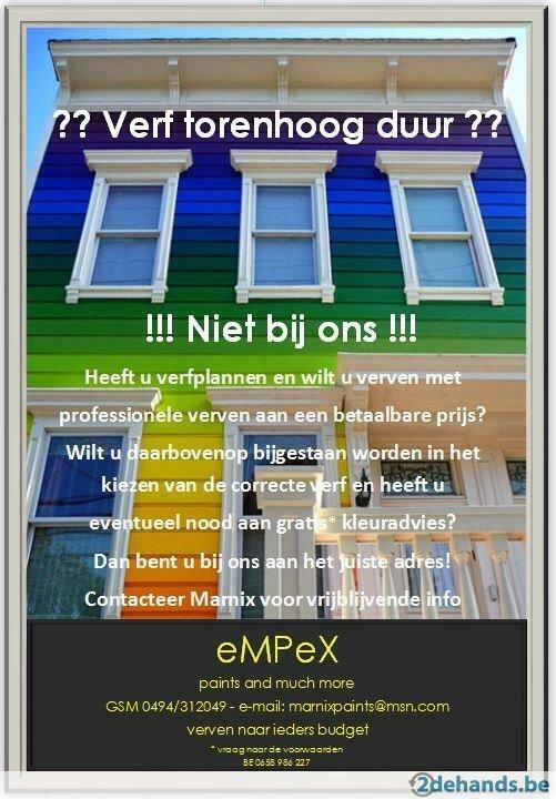 Op zoek naar betaalbare kwaliteitsverf en/of een schilder?, Ophalen of Verzenden, Nieuw, Verf