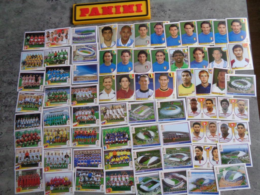PANINI VOETBAL STICKERS WORLD CUP 2002  69X verschillende, Verzenden, Zo goed als nieuw