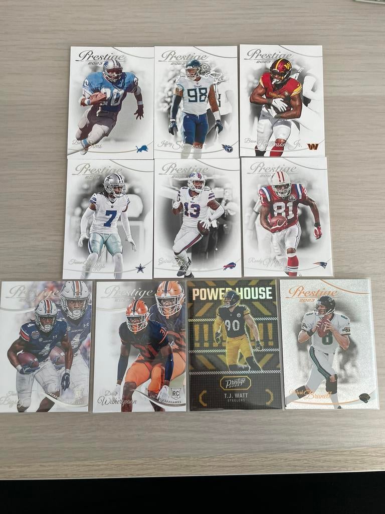 NFL Prestige 2023 kaarten, Hobby en Vrije tijd, Stickers en Plaatjes, Meerdere plaatjes, Ophalen of Verzenden