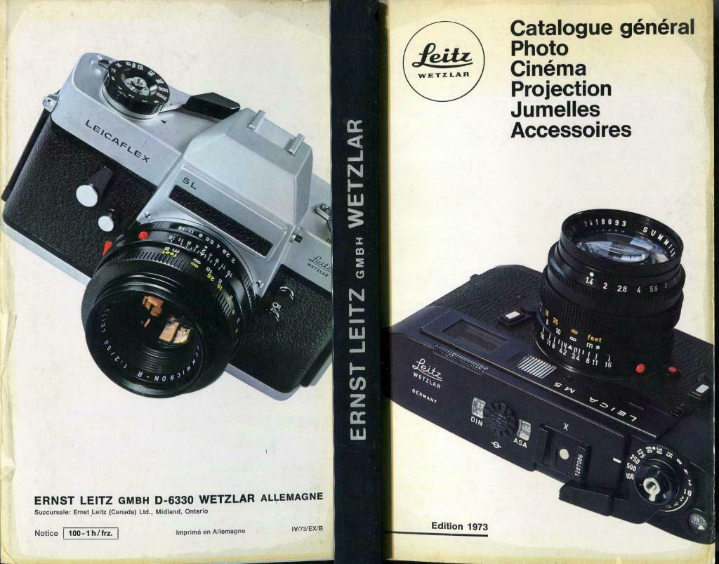 Leitz Catalogue général EDITION 1973, Comme neuf, Appareils photo, Leitz Wetzlar