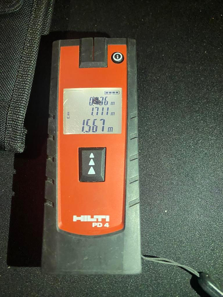 Laser mètre Hilton PD 4, Doe-het-zelf en Bouw, Meetapparatuur, Zo goed als nieuw