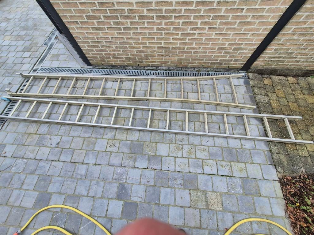 schuifladder, Ophalen, Gebruikt, Ladder, 4 meter of meer
