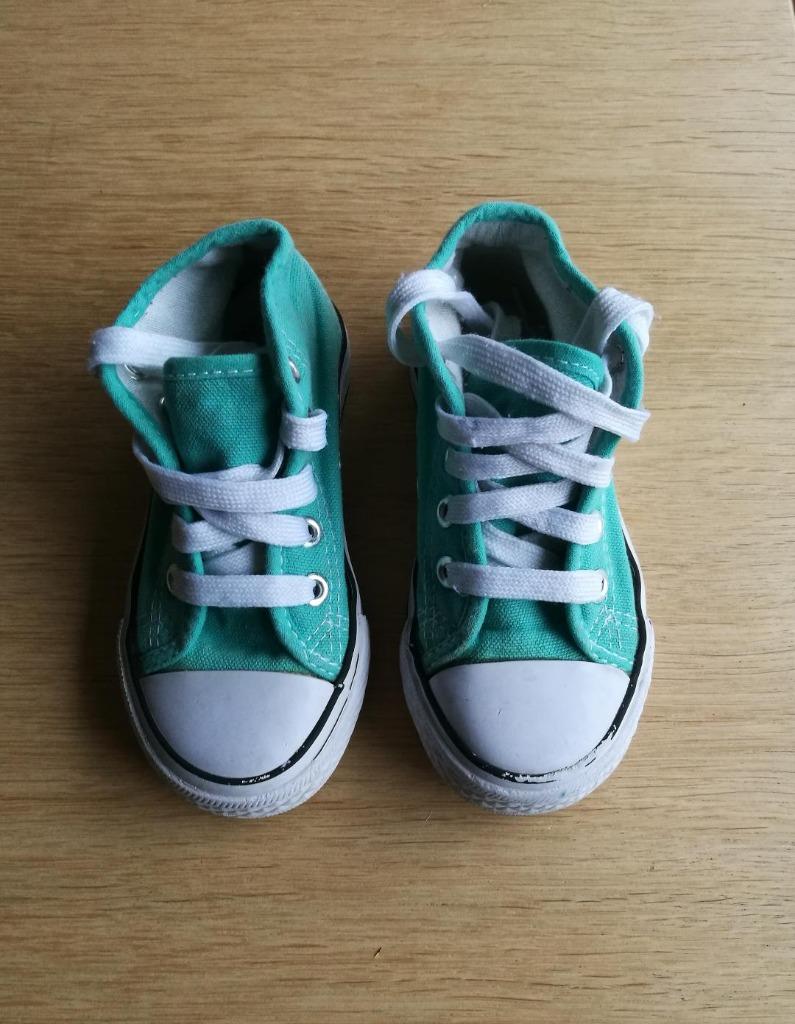 Lichtgroene sneakers (meisjes, maat 27), Schoentjes, Meisje, Ophalen of Verzenden, Zo goed als nieuw
