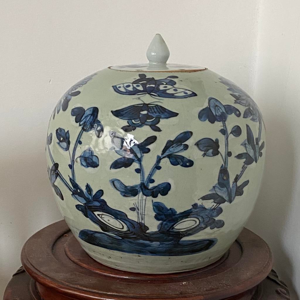 Chinese gemberpot, Chinees porselein, 19e eeuw, Antiek en Kunst, Ophalen of Verzenden
