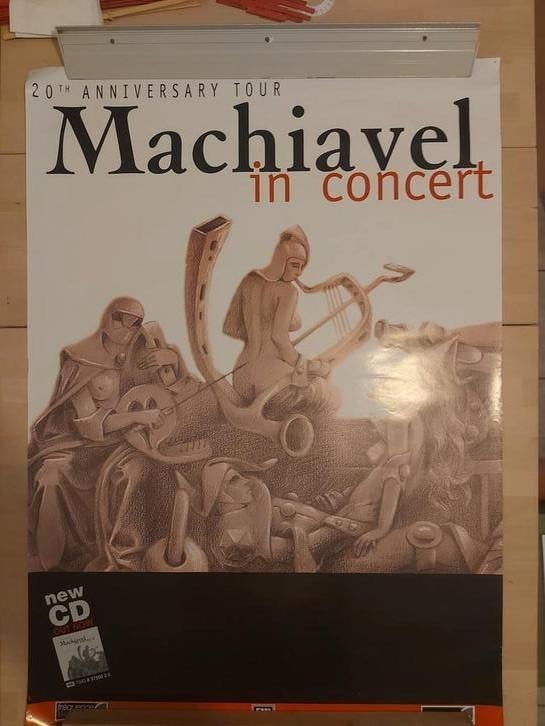AFFICHE CONCERT MACHIAVEL, Verzamelen, Posters, Ophalen, Zo goed als nieuw