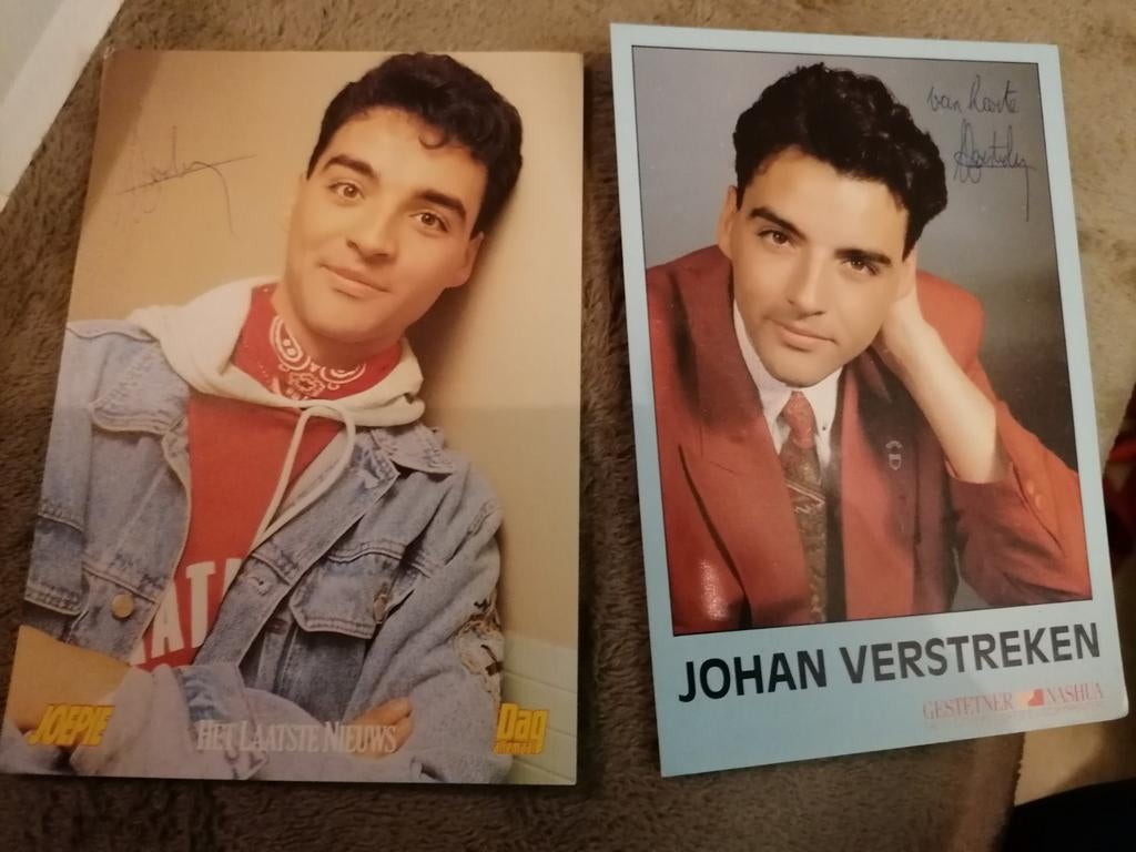 Fotokaarten met handtekening Johan verstreken, Envoi