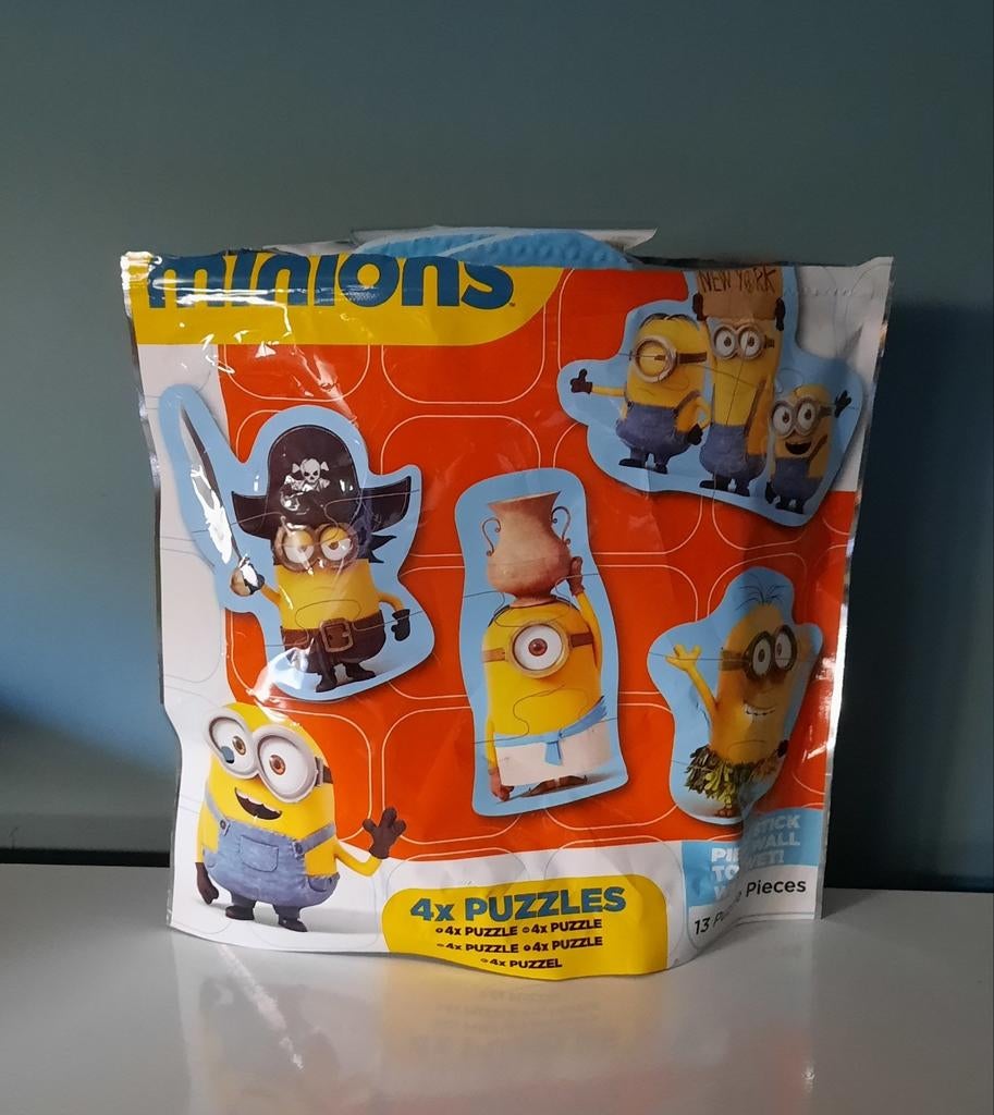 Badspeelgoed Minion puzzel, Ophalen of Verzenden, 10 tot 50 stukjes, Zo goed als nieuw
