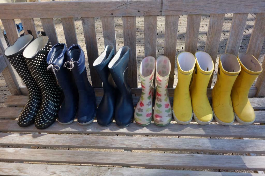 Blauwe rubber laarzen maat 33 (G&G) met koord, Enlèvement ou Envoi, Comme neuf, Dunlop, Bottes