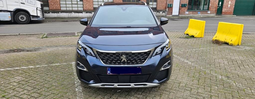 Peugeot 5008 van 2018 met 125000 km 2.0 blue hdi Euro 6, 4 cilinders, Blauw, Leder en Stof, Diesel