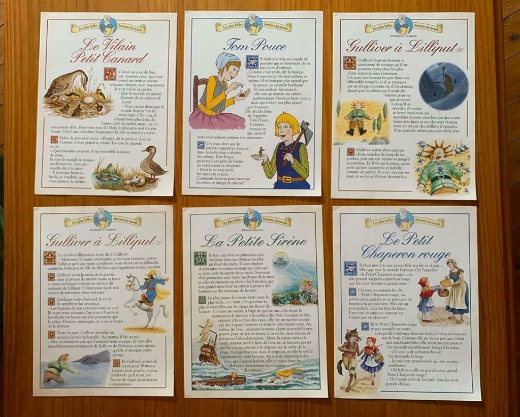 Feuillets "les plus belles histoires à raconter", Ophalen of Verzenden