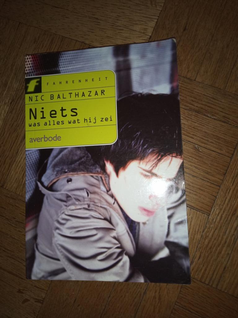 Boek niets was alles wat hij zei nic Balthazar, Boeken, Ophalen of Verzenden
