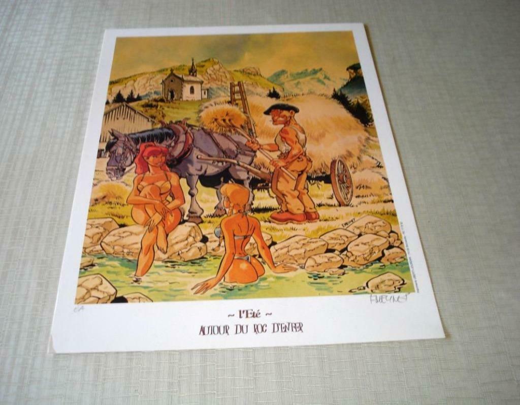 Zeefdruk Meynet autour du roc d'enfer, Enlèvement ou Envoi