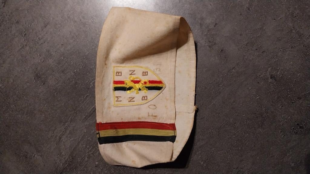 WW2 Brassard MNB Mouvement national belge Résistance, Enlèvement ou Envoi