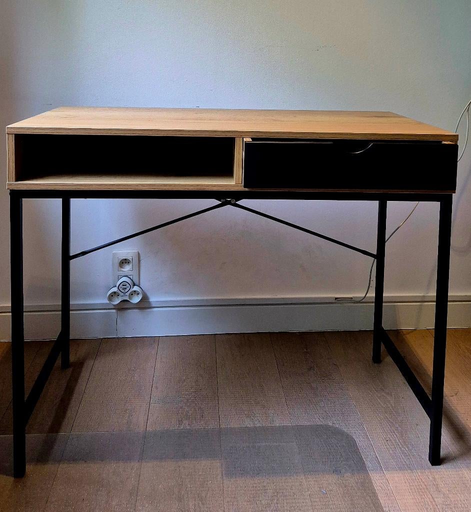 Bureau, Huis en Inrichting, Bureaus, Ophalen, Met lades, 48 cm, Hout