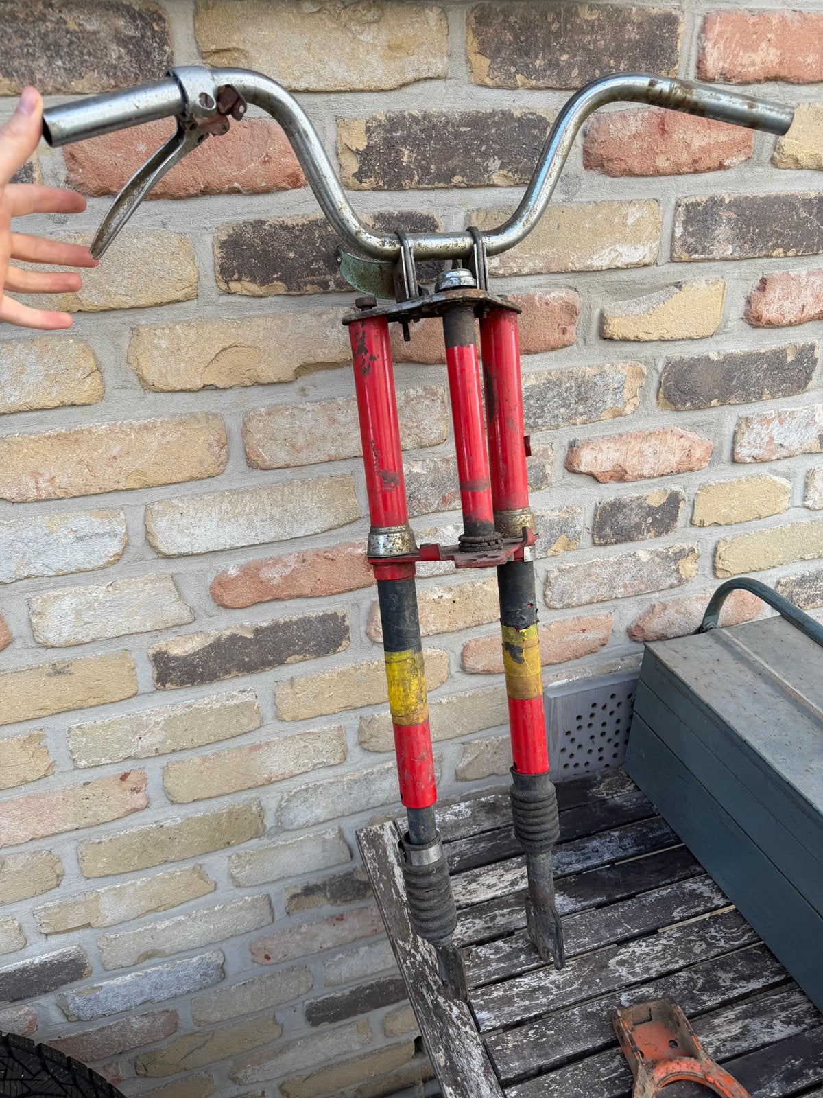 Honda amigo voor vork, Motos, Enlèvement