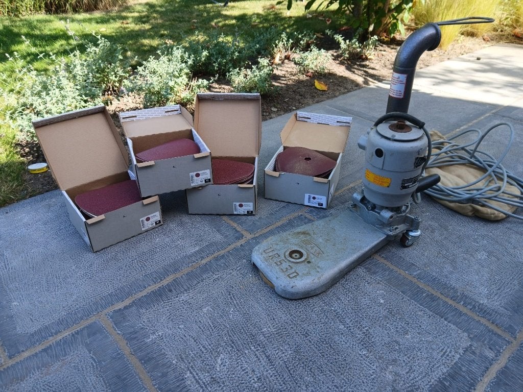 Professionele kantenschuurmachine parket Frank URS30, Doe-het-zelf en Bouw, Ophalen, Gebruikt, 1200 watt of meer, Overige typen