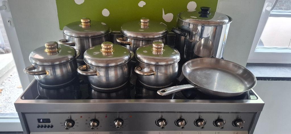 Casseroles, Inox, Plaque céramique, Enlèvement, Utilisé