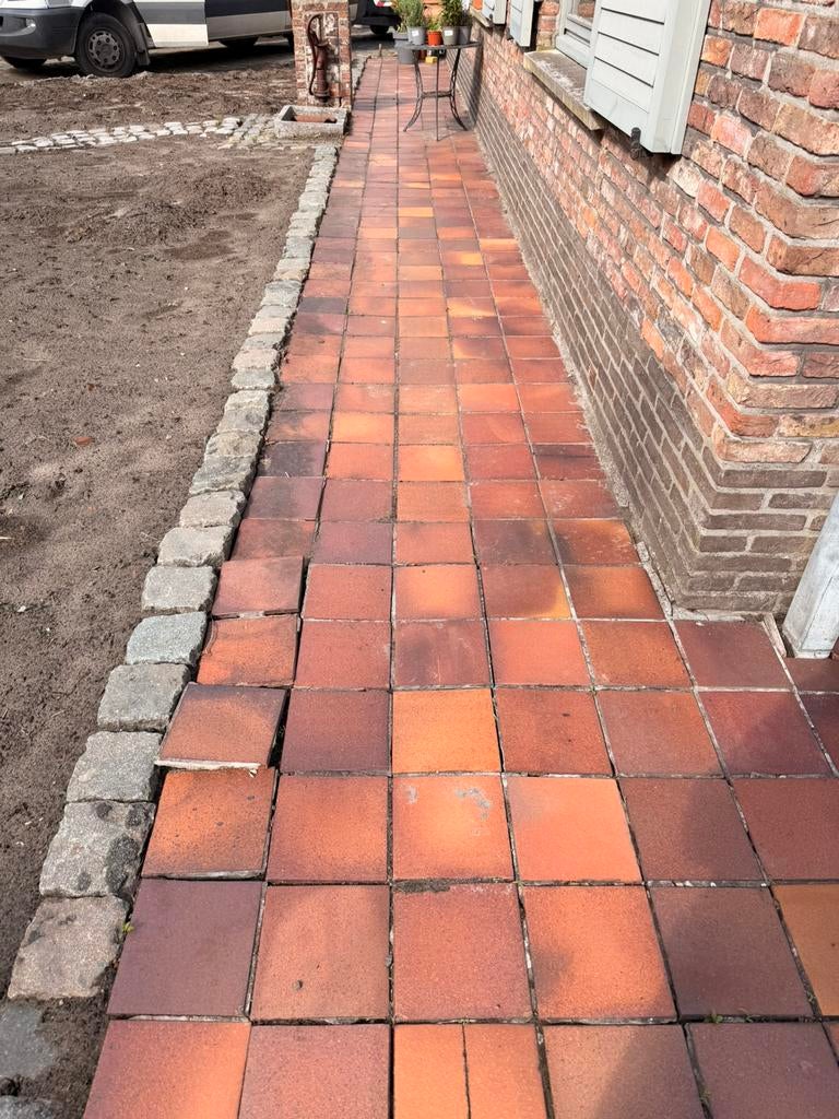 gratis terracota tegel +-300 stuks 20x20, Enlèvement