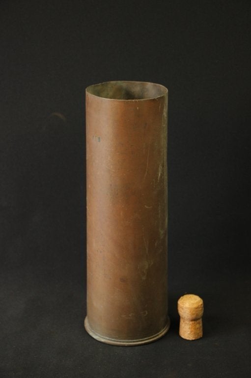 WO2 Britse 25 pounder huls LEEG, Verzamelen, Ophalen of Verzenden