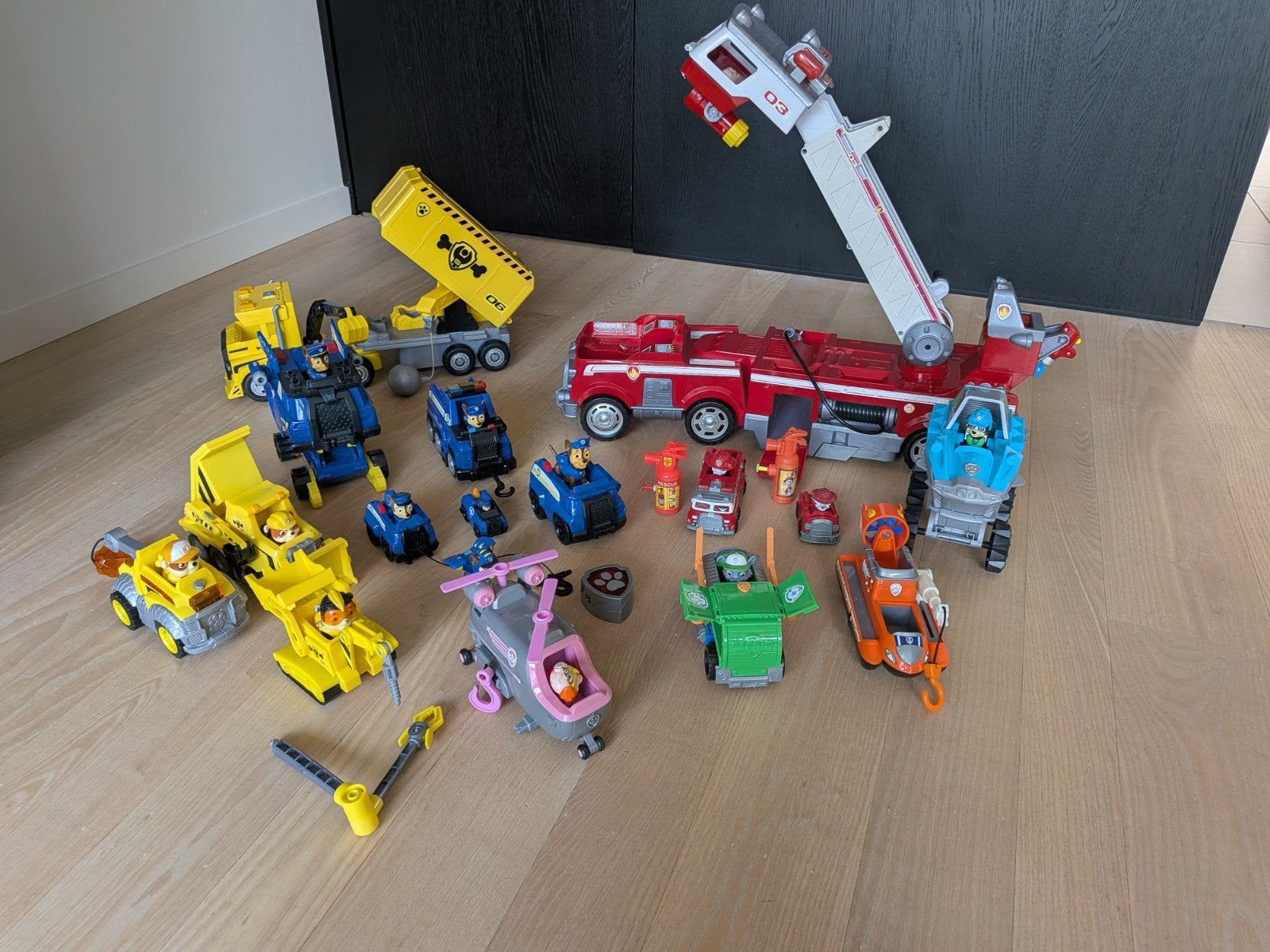 groot lot Paw Patrol met 12 sets, Ophalen of Verzenden, Gebruikt