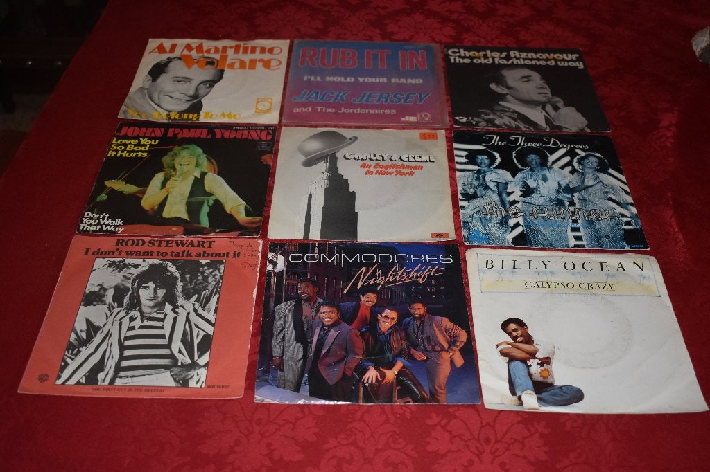 45t's 1euro per stuk waar heb je nog meer keuze, CD & DVD, Vinyles | R&B & Soul, Enlèvement ou Envoi, Comme neuf, 7 inch, Autres genres