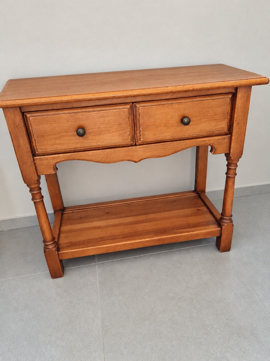 Console drapier pin massif.Style rustique.Campagne chic, Maison & Meubles, Enlèvement, Pin