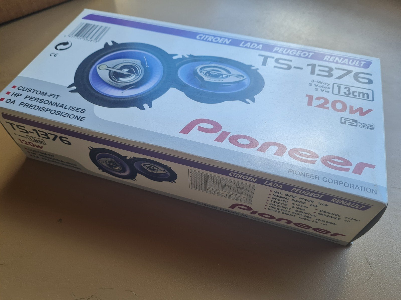 Pioneer - 120 watt - autospeakers (nooit geplaatst/gebruikt), Ophalen
