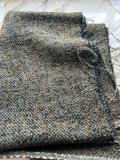 wol blouclé -  heel mooie stof, Wol, 120 cm of meer, Nieuw, Ophalen of Verzenden