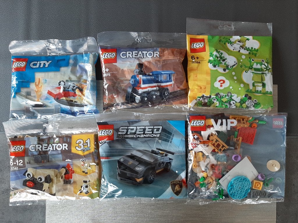 Lego polybags: 6 stuks, Ophalen of Verzenden, Nieuw, Complete set, Lego