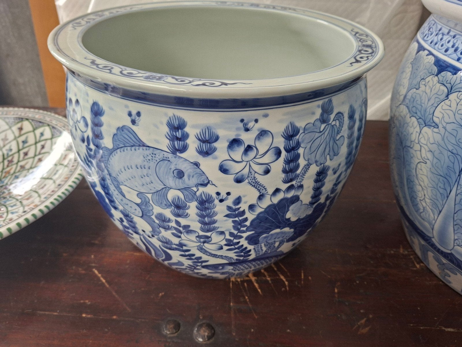 chinese pot diam 40cm, Antiek en Kunst, Antiek | Keramiek en Aardewerk, Ophalen