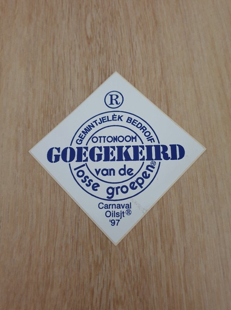 Carnaval Aalst sticker De losse groepen 1997, Ophalen of Verzenden