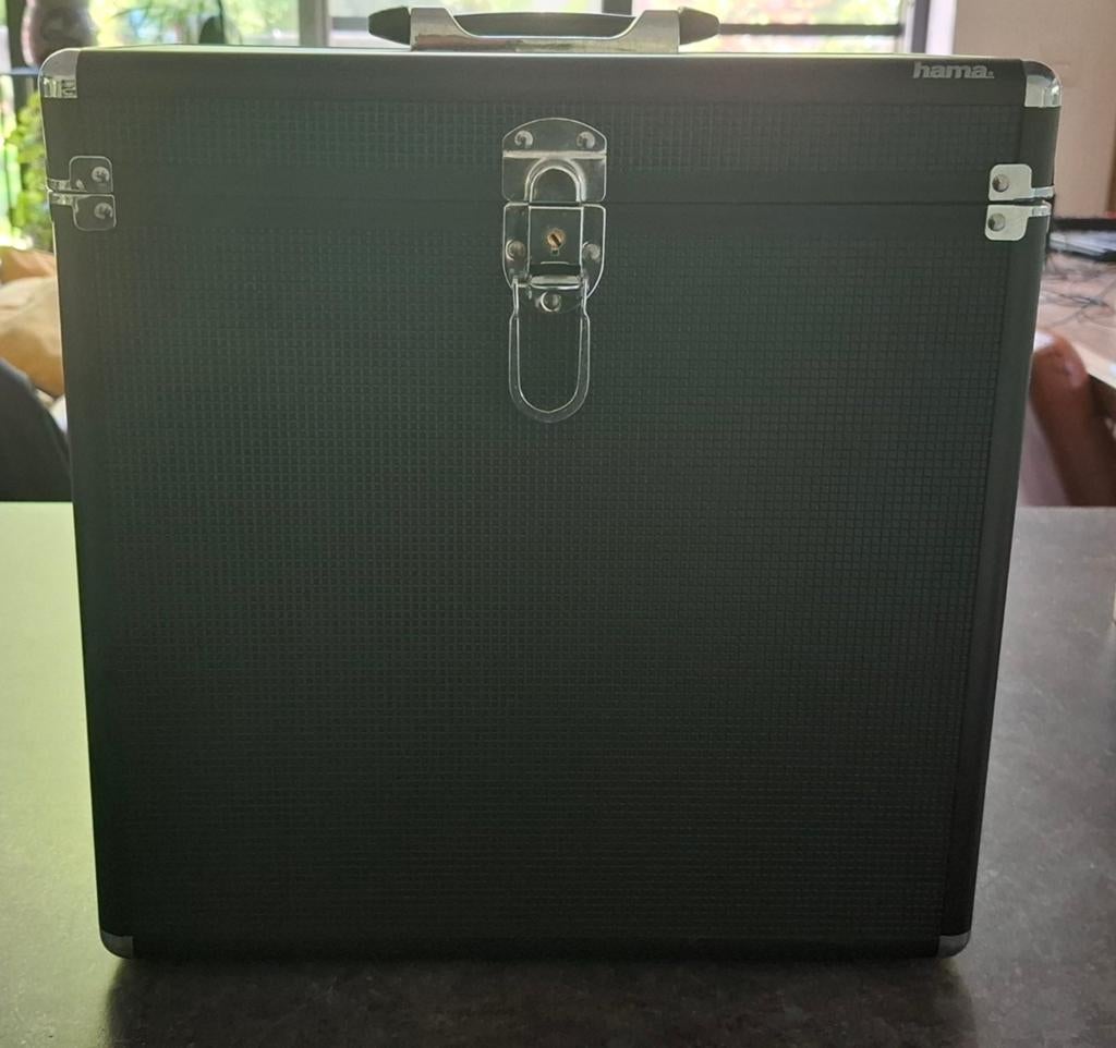 LP vinyl opbergbox Hama, Muziek en Instrumenten, Behuizingen en Koffers, Ophalen, Zo goed als nieuw
