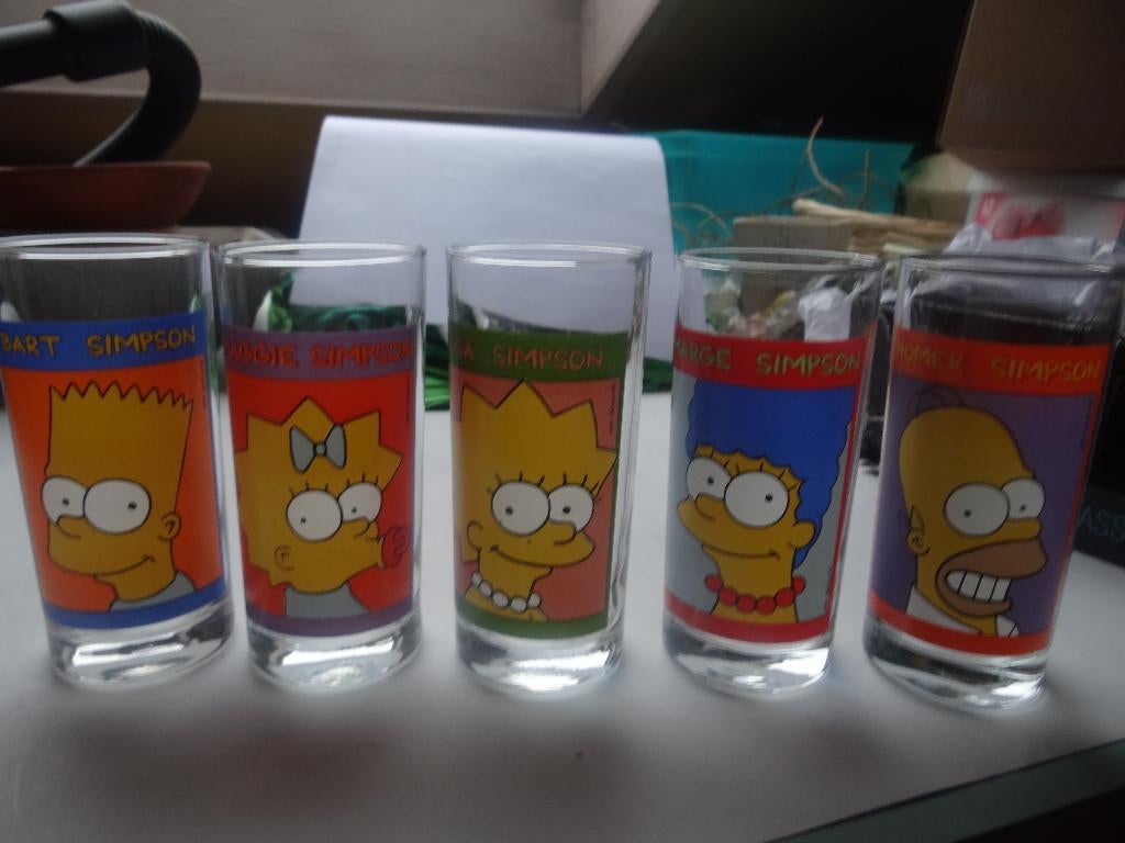 The Simpsoms glazen, Verzamelen, Glas en Drinkglazen, Ophalen