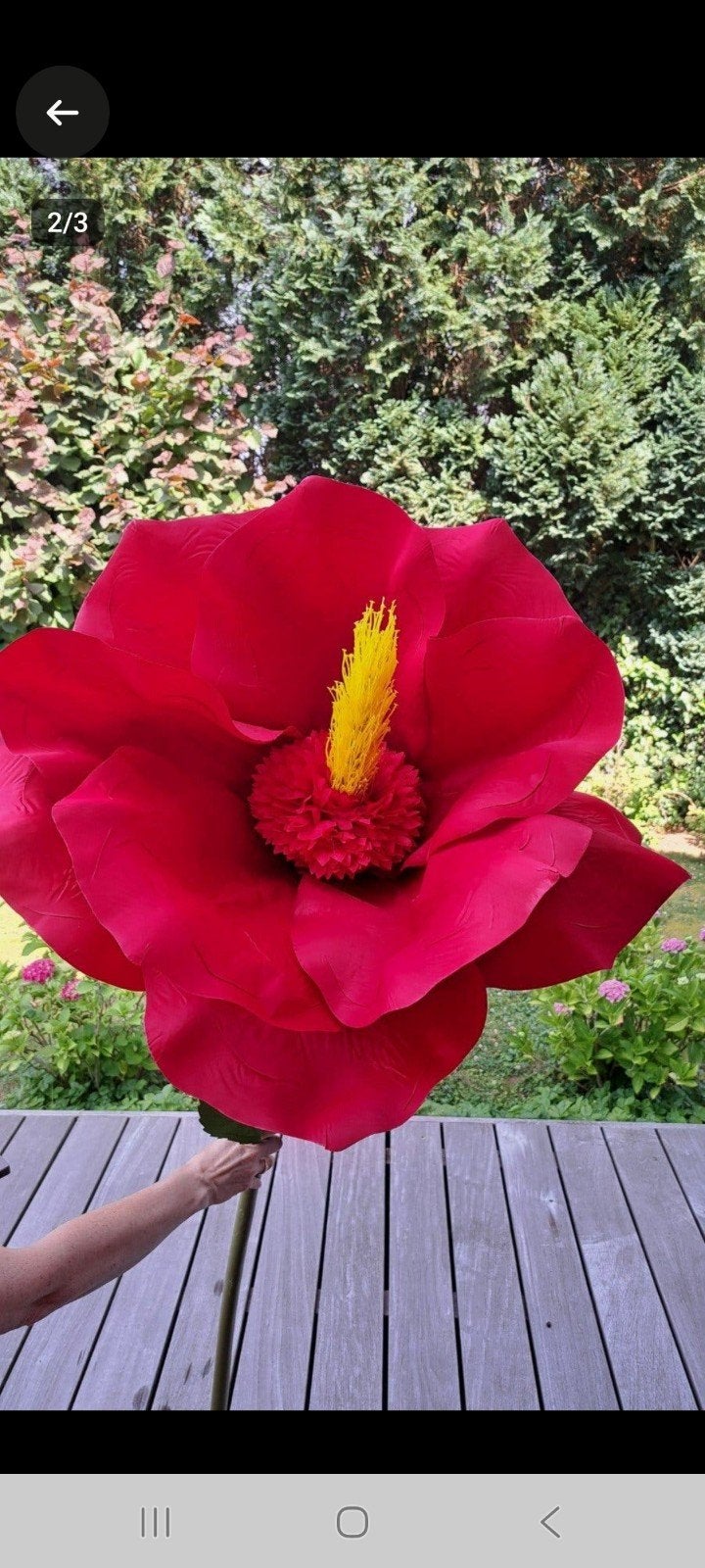 fleur artificielle, Enlèvement, Fleur artificielle