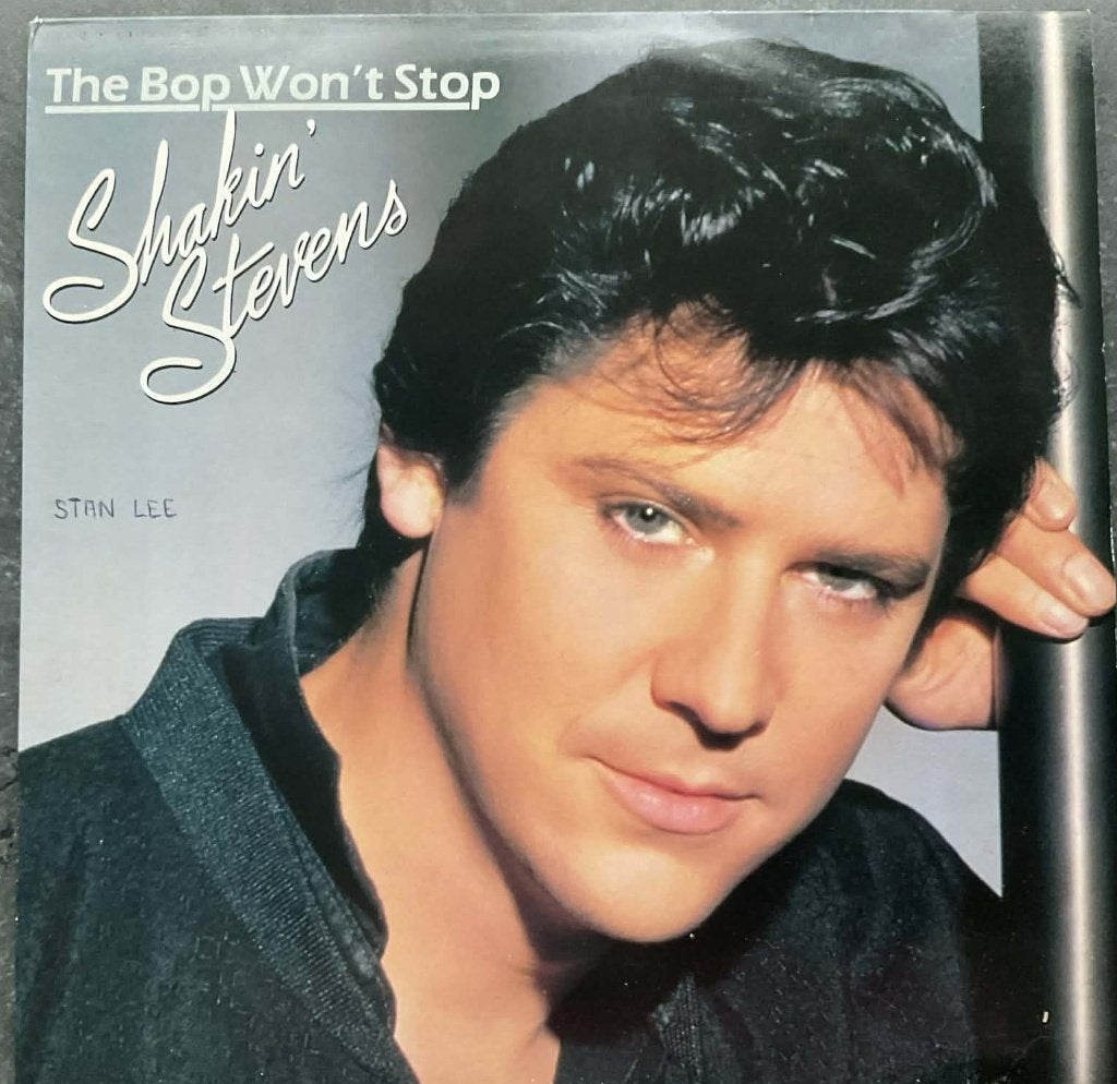 lp - Shakin' Stevens "The Bop Won't Stop", Pochette photo, Enlèvement ou Envoi, Utilisé