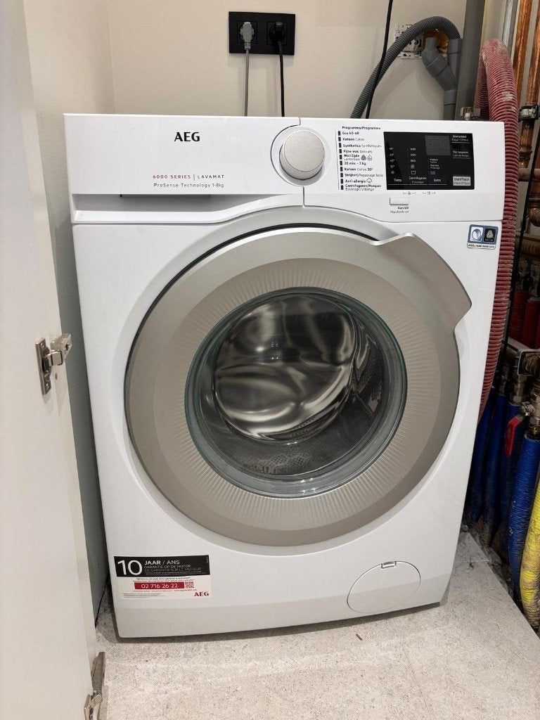 AEG Wasmachine + Droogkast + Accessoires, Elektronische apparatuur, Wasmachines, Ophalen, 6 tot 8 kg, Minder dan 85 cm, Energieklasse A of zuiniger