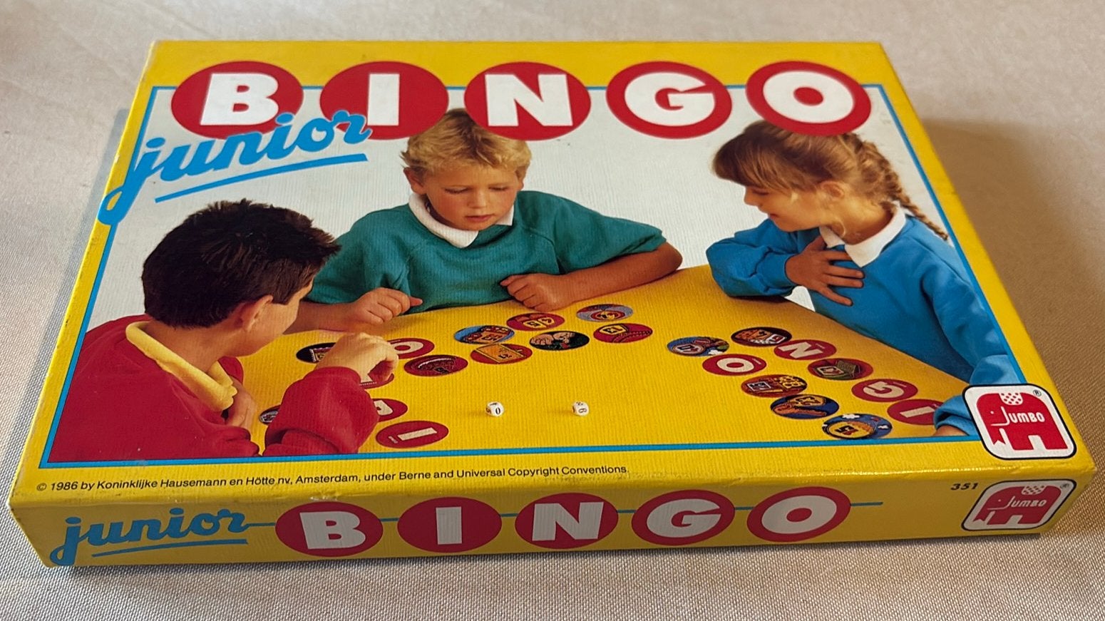Vintage Bingo Junior Spel – Jumbo, Ophalen of Verzenden, Zo goed als nieuw